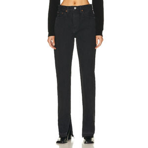 NWT RE/DONE 70'S High Rise Skinny Bootcut in Washed Black